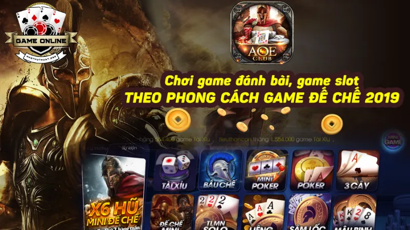 Sự hấp dẫn của cổng game bài đổi thưởng tặng code Aoe Club