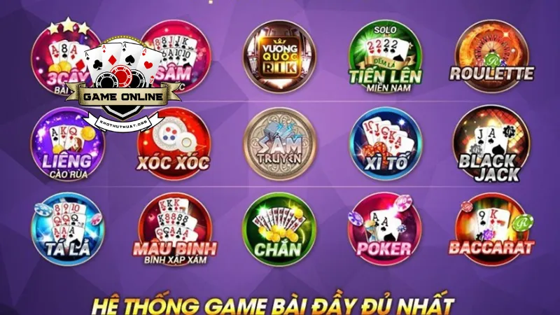 Kho game đa dạng và phong phú tại cổng game bài M99 Vin